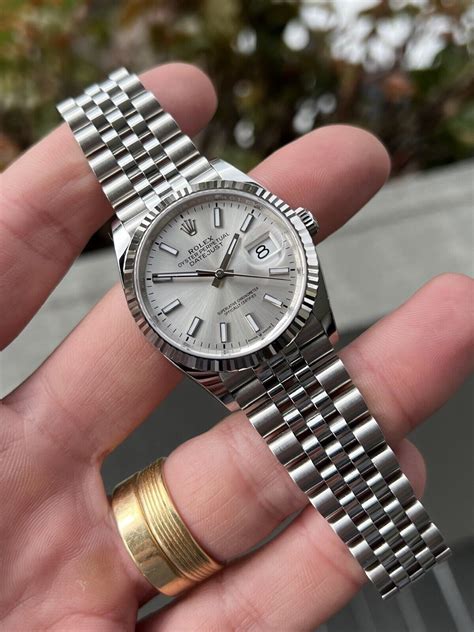 rolex mop silver jubilee diamond dial|Rolex datejust 36 126234.